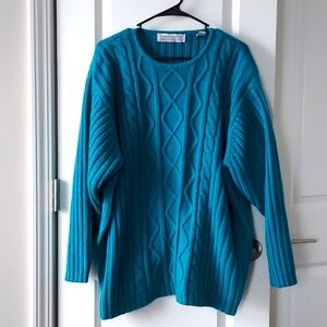 Karen Scott long sleeve sweater 3x green